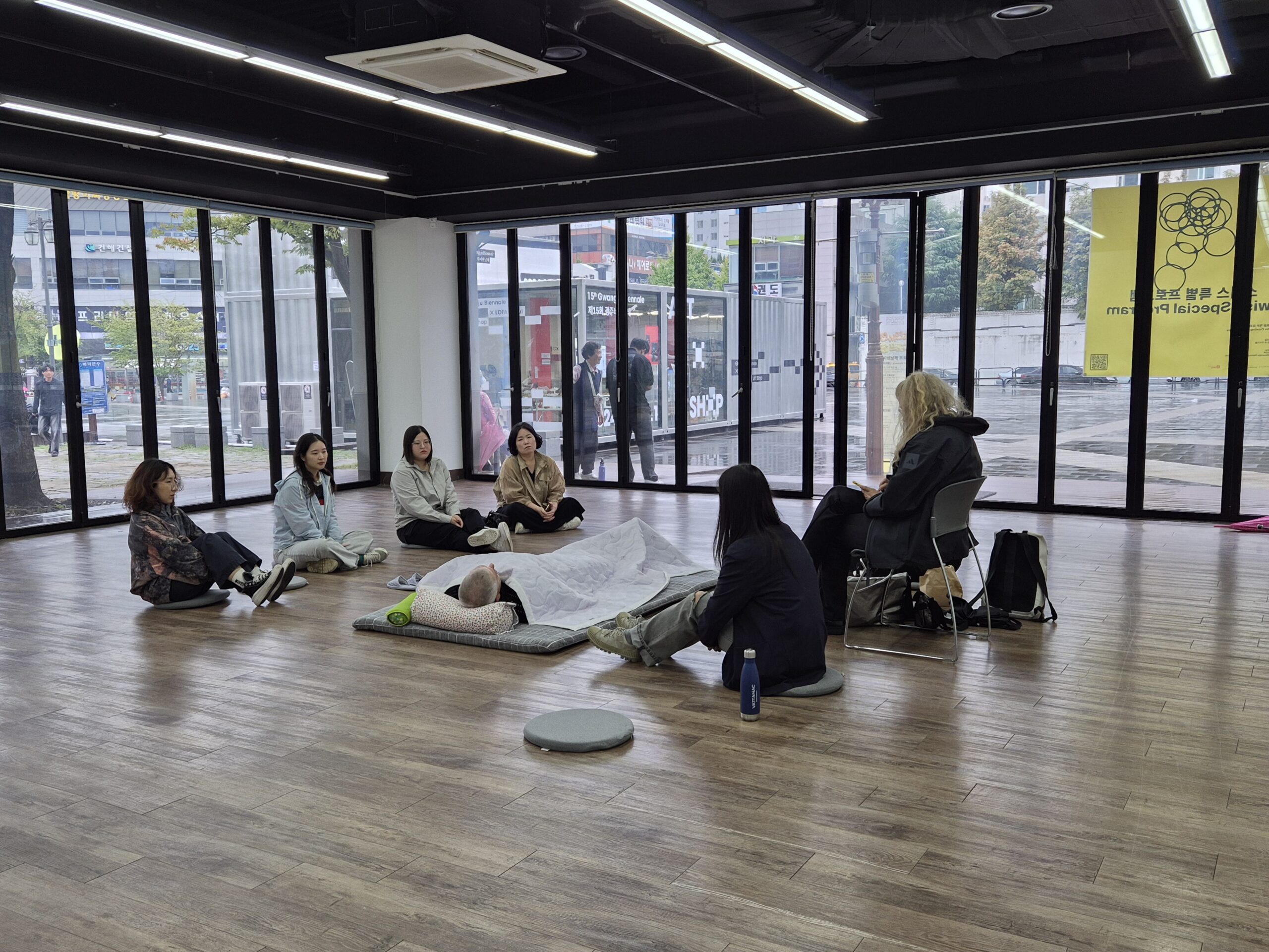 Performance by San Keller, Swiss Special Program at the Gwangju Biennale, October 2024.